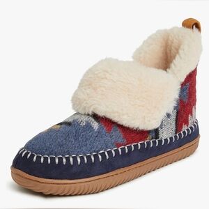 Dearfoams Alpine Moritz Mountain Energy Return Technology Bootie Aztec Print 7-8